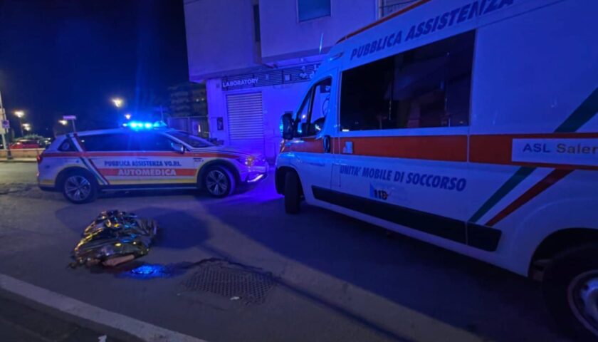 Pontecagnano, precipita dal sesto piano: muore un 83enne