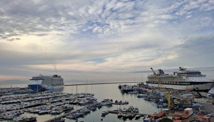 Salerno, si allunga l’estate crocieristica: 2 navi nel porto, 9000 nuove presenze