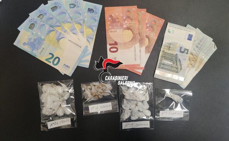 Castel San Giorgio, salernitano di 20 anni arrestato per droga: rinchiuso in carcere