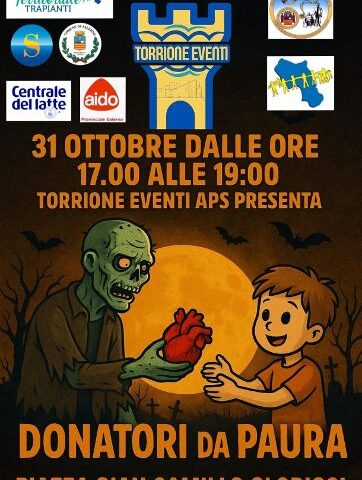 Salerno, il 31 ottobre in piazza Gian Camillo Gloriosi a Torrione “Donatori di Paura”