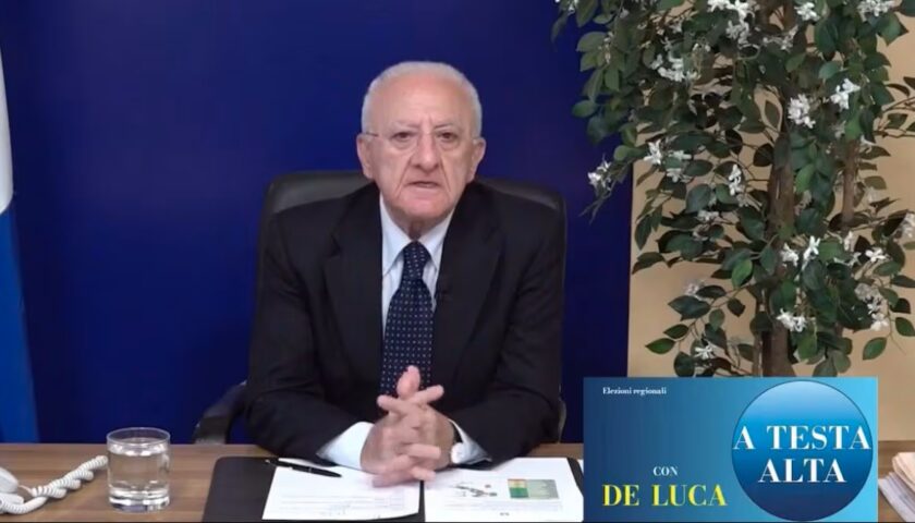 Campania, De Luca: Report dice il falso su liste d’attesa e case di comunità