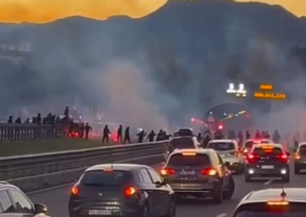 Scontri su Autostrada A2 a S.Mango: stop trasferte per tre mesi a tifosi Catania e Casertana