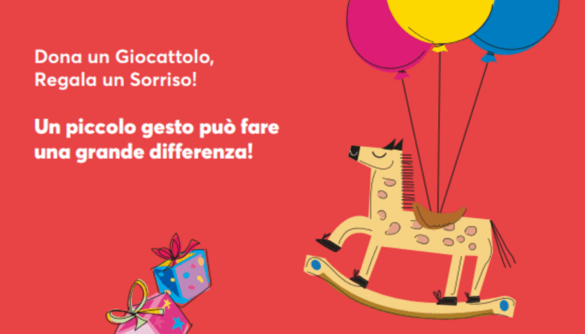 Salerno: Città del Sole aderisce all’iniziativa “Giocattolo Sospeso”