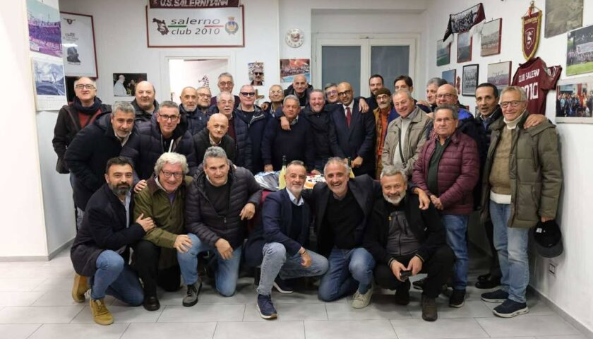 I primi 15 anni del Salerno Club 2010 festeggiati con l’Ad della Salernitana Umberto Pagano