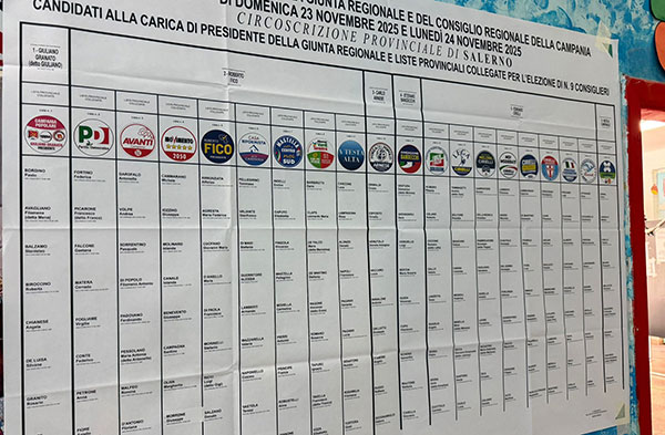 Regionali, affluenza bassa in Campania: alle 12 ha votato l’8%, a Salerno l’11,3%