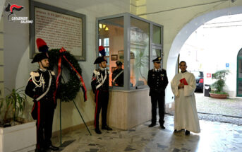 Carabinieri Salerno, commemorazione dell’83esimo anniversario della morte dell’Appuntato Sabato De Vita