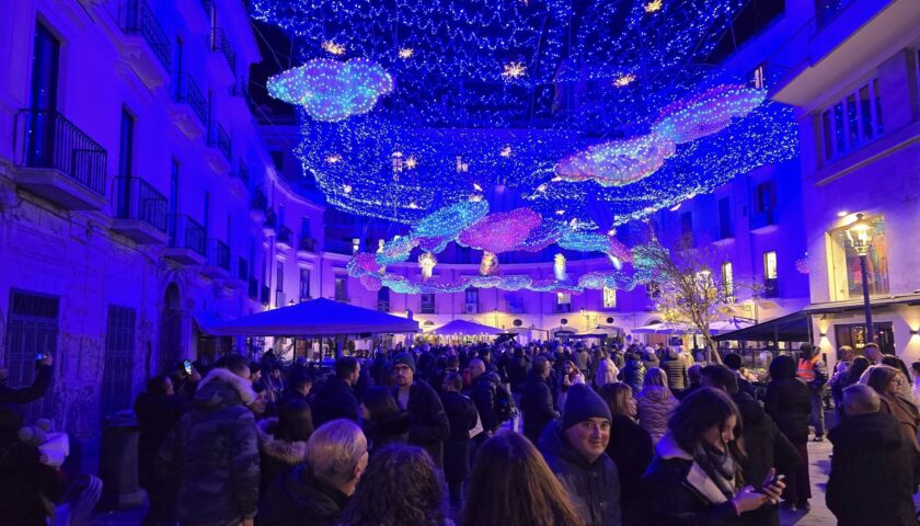 Salerno, record per le Luci nel ponte dell’Immacolata: in villa comunale 150 mila ingressi