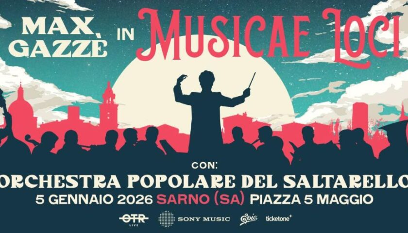 Max Gazzè a Sarno per la Notte Bianca