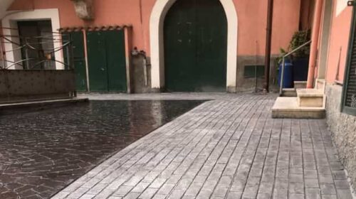 Vietri sul Mare, lavori quasi ultimati per lo spiazzale sottostante la caserma dei carabinieri