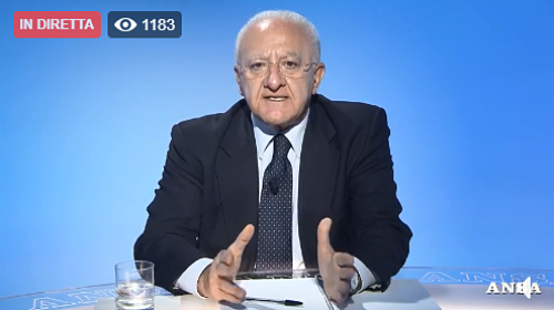 Campania, De Luca sulla Giunta Fico: parleremo quando avremo elementi concreti su cui ragionare