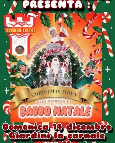 Salerno, la magia del Natale arriva ai Giardini della Carnale: domani lo spettacolo “Christmas Town”