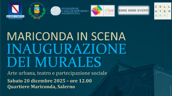 Salerno, sabato l’inaugurazione dei murales a Mariconda