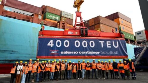 Salerno Container Terminal taglia il nastro dei 400mila teu