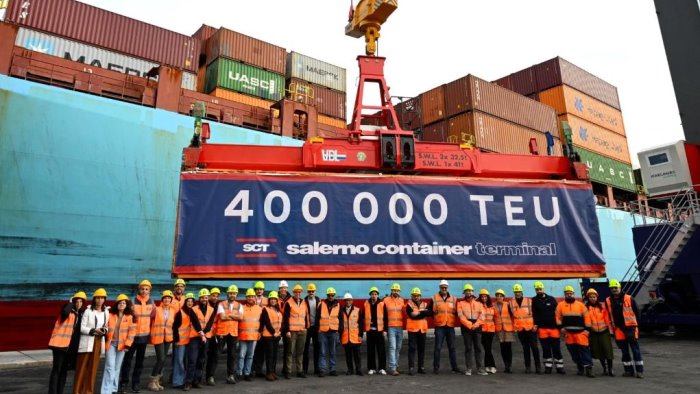 Salerno Container Terminal taglia il nastro dei 400mila teu