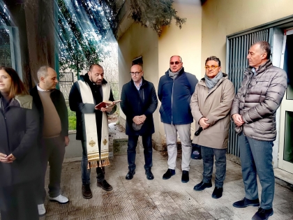 Sarno, nasce la “Stazione di Posta” a Quattrofuni: posa della prima pietra per il centro contro la povertà