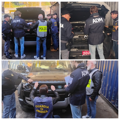 Auto rubate nel Canada sequestrate nel porto di Salerno