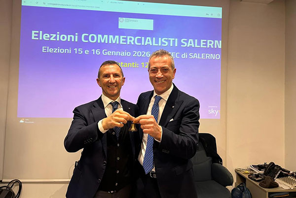Commercialisti, rinnovati gli organi dell’Odcec Salerno: Sergio Cairone eletto nuovo Presidente