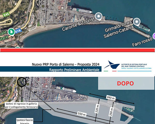 Salerno, ampliamento porto commerciale. Ragone: Prp prevede anche binari ferroviari