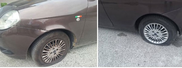 Giffoni Valle Piana, tagliate ancora le ruote dell’auto dell’ex sindaco Carpinelli