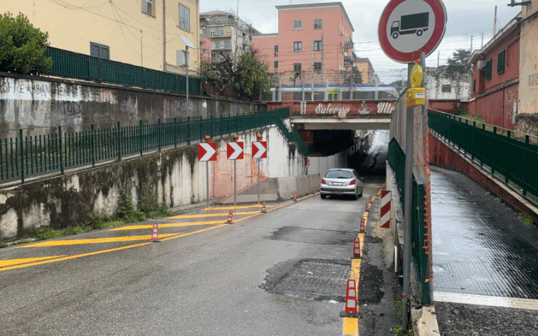 Salerno, ancora una proroga per la consegna del sottopasso di via Dalmazia
