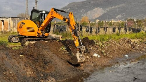 Sarno, sopralluogo sul lungo fiume Rio Foce: lavori al rush finale