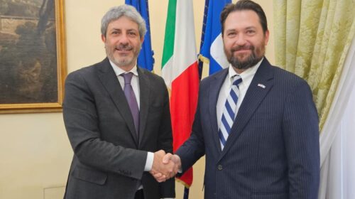 Il Presidente Fico ha ricevuto il Console generale degli Stati Uniti a Napoli Terrence Flynn