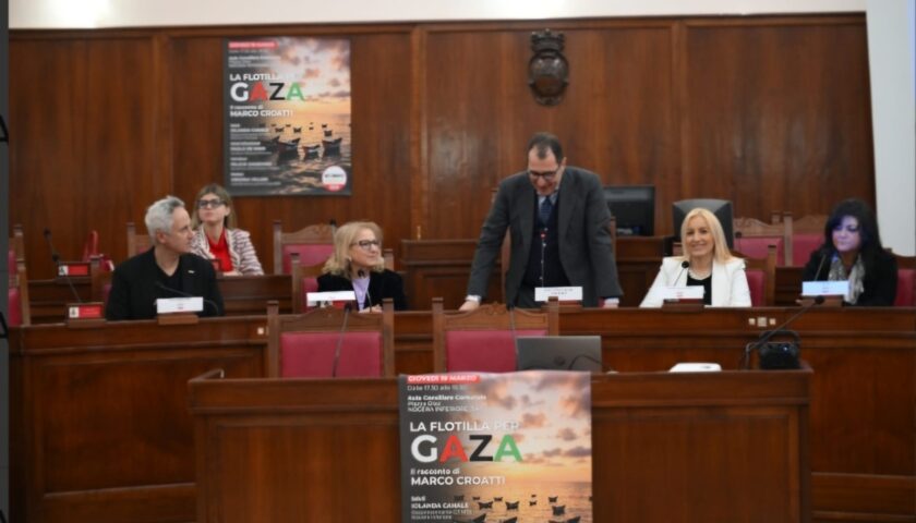 Gaza non può essere dimenticata”: a Nocera Inferiore il racconto dal mare del senatore Marco Croatti