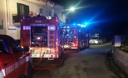 Incendio in abitazione a Filetta di San Cipriano Picentino: 50enne intossicato dal fumo