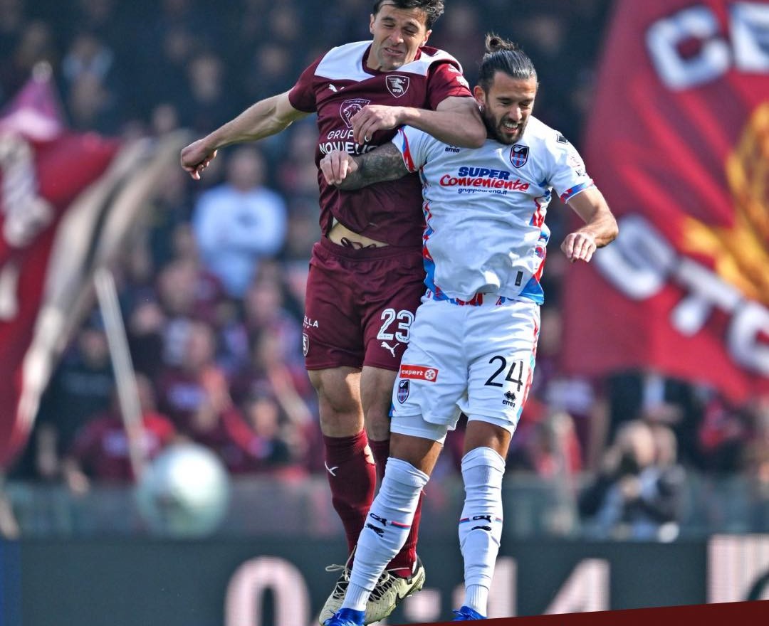Salernitana e Catania si annullano con un pari  senza emozioni