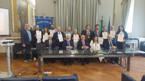 Corso formazione del turismo, in Provincia consegnate pergamene