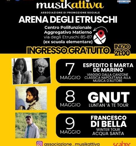 Salerno, a Matierno il programma de l’Arena degli Etruschi