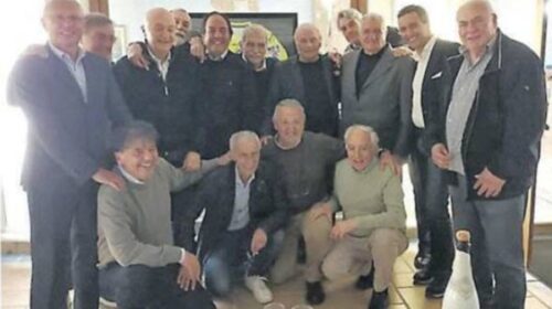 Salerno, festa per gli 80 anni dell’ex arbitro internazionale di calcio Pierino D’Elia