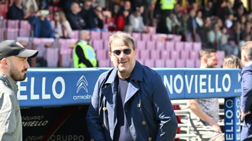 Litiga con l’arbitro, il dimessa della Salernitana fermato per un mese