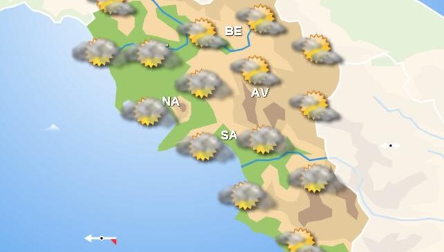 Meteo domani, in Campania nuvolosità alternata a schiarite