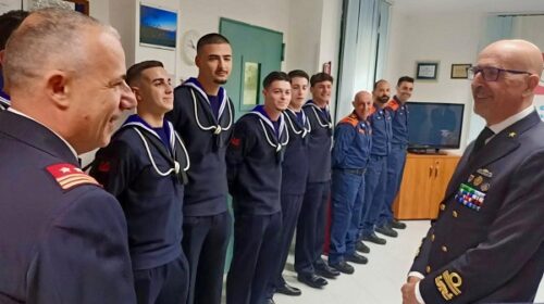 L’Ammiraglio Aulicino in visita agli uffici marittimi di Palinuro