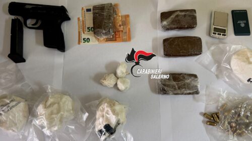 Battipaglia, spaccio di droga e detenzione di arma clandestina: arrestato
