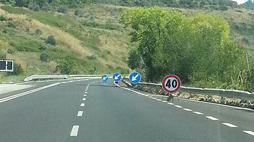 Cede la Cilentana, senso unico alternato per lavori