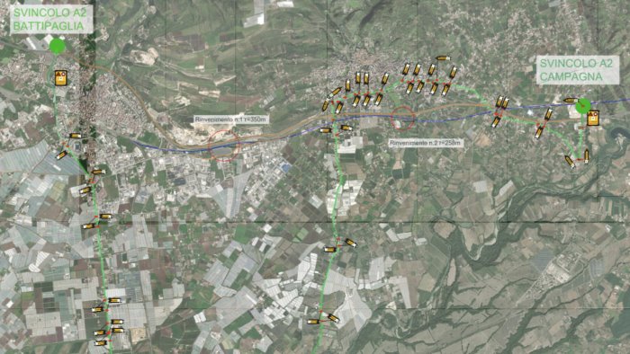 Disinnesco bombe a Eboli, domenica autostrada chiusa