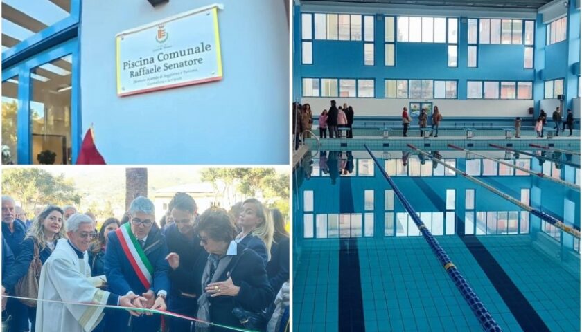 Cava de’ Tirreni, inaugurata la piscina Raffaele Senatore