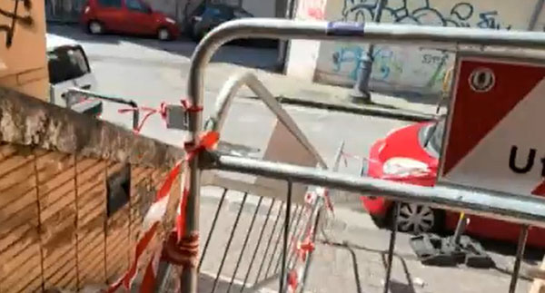 Salerno, stazione metro Duomo: scala parzialmente interdetta dopo distacco di marmi