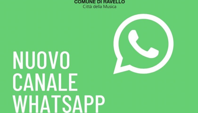 Ravello. Il Comune attiva il nuovo canale WhatsApp 