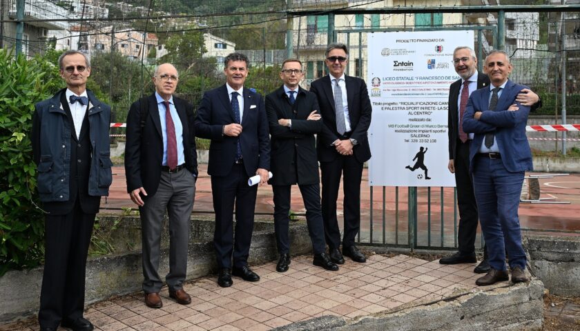 Liceo De Sanctis – Nuovi Impianti sportivi sostenuti dalle Fondazioni: Salerno, Napoli, Roma, Entain.