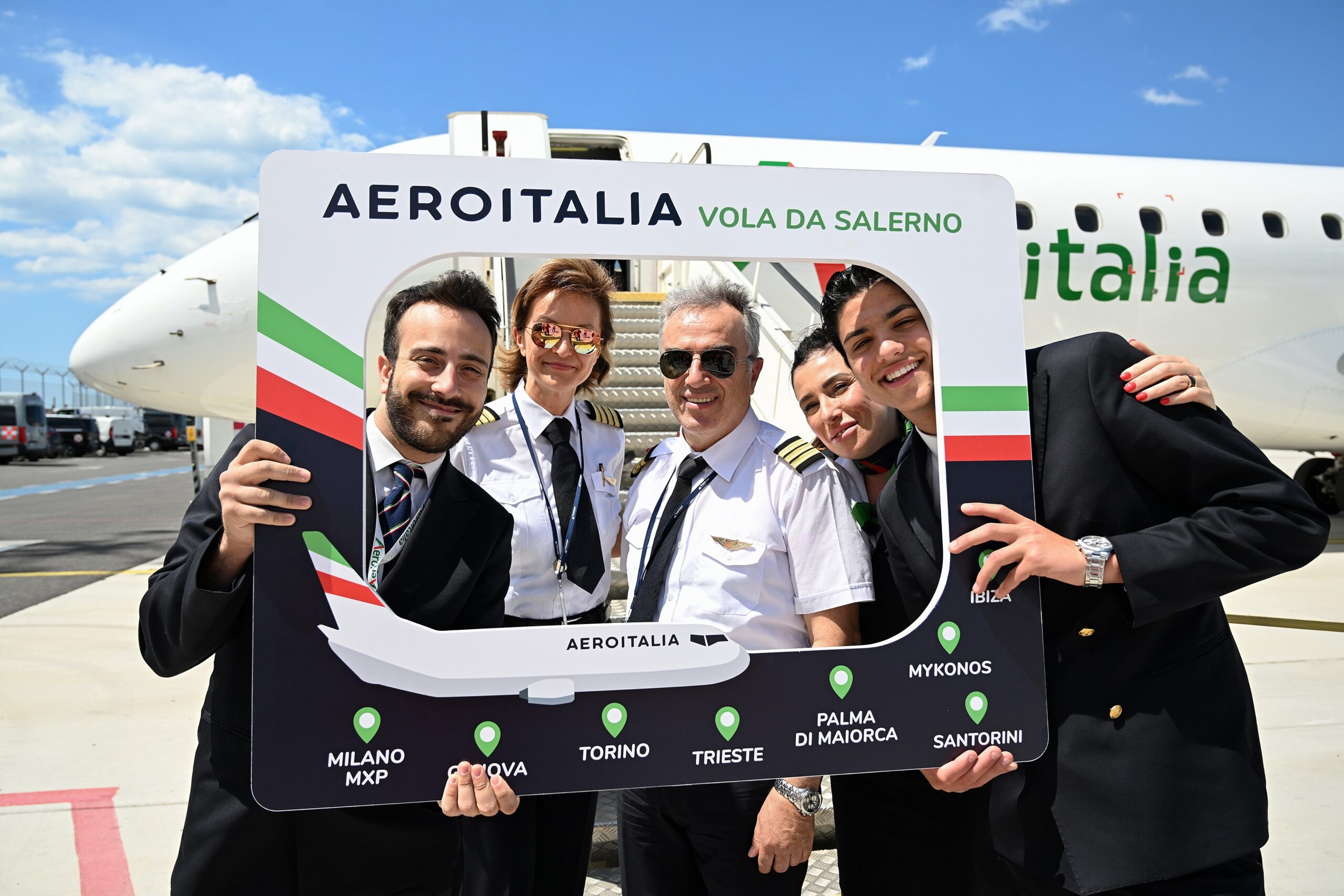 Aeroitalia inaugura la nuova base all’Aeroporto di Salerno Costa d’Amalfi e del Cilento