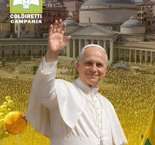 Coldiretti Campania al fianco di fedeli e pellegrini in occasione della visita a Napoli del Santo Padre Leone XIV,
