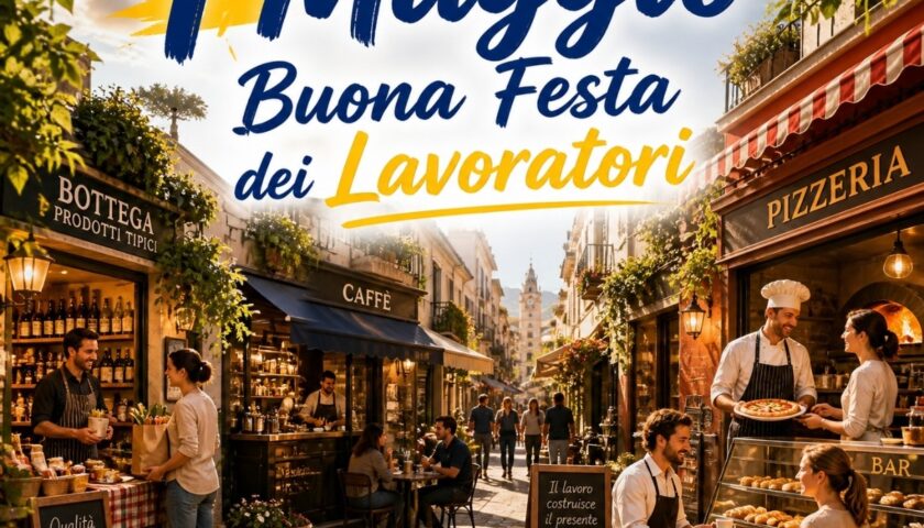 Primo maggio solidarietà ai commercianti di Salerno vittime della crisi e dei furti
