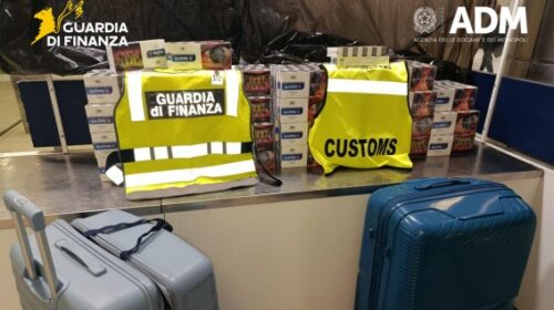 Napoli, sequestrati 108 chilogrammi tabacchi di contrabbando all’aeroporto Napoli, sequestrati 108 chilogrammi tabacchi di contrabbando all’aeroporto