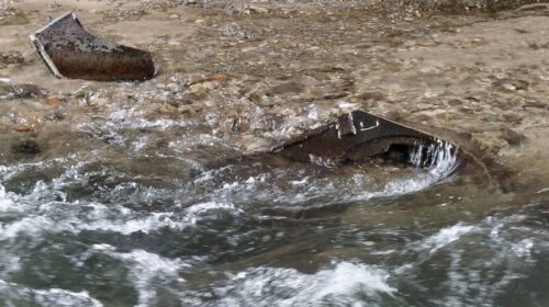 Battipaglia, dal Tusciano spunta un carrarmato