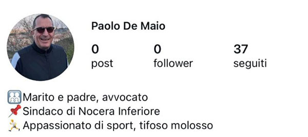 Nocera Inferiore, il sindaco De Maio nella rete degli hacker: creato profilo social falso