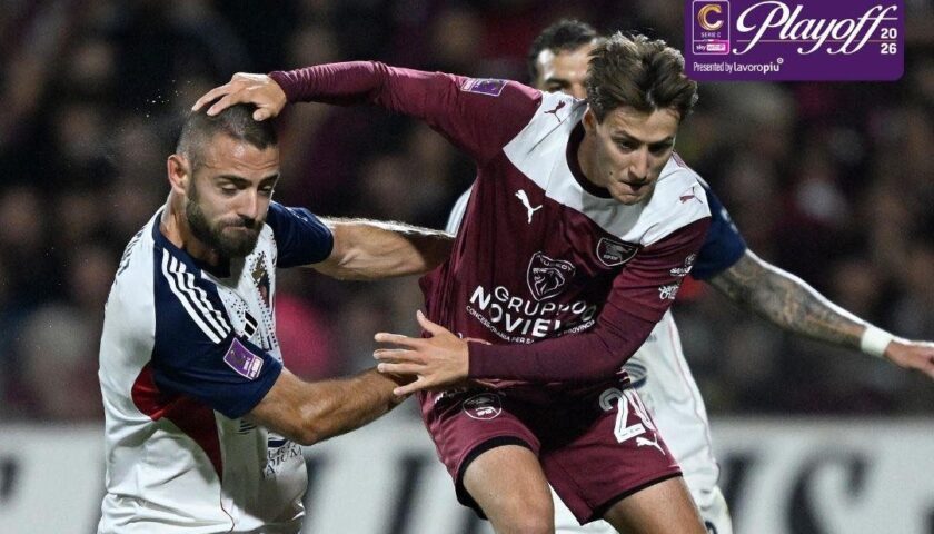 Salernitana, un pari con la Casertana allo scadere che vale il passaggio del turno
