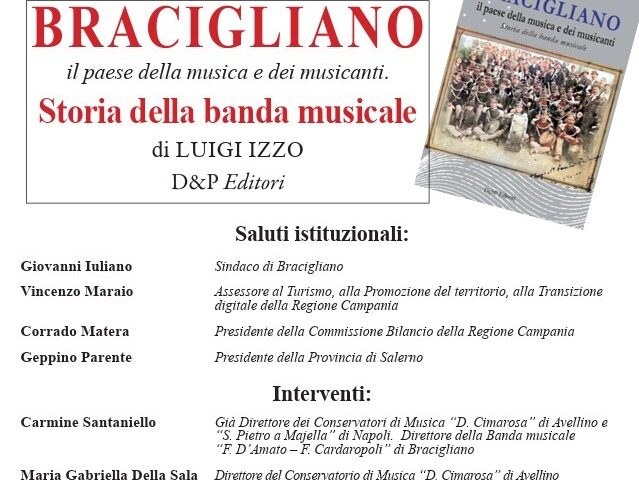 A Bracigliano la presentazione del libro di Luigi Izzo sulla storia della banda musicale